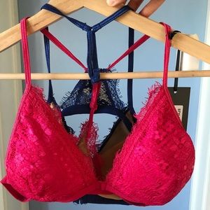 Pink blue bandeau bundle